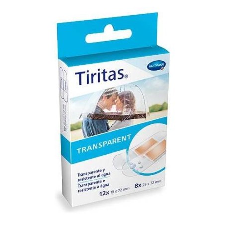 COMPRAR TIRITAS PLASTICO TRANSPARENTES 2 TAMAÑOS 20 U  HARTMANN
