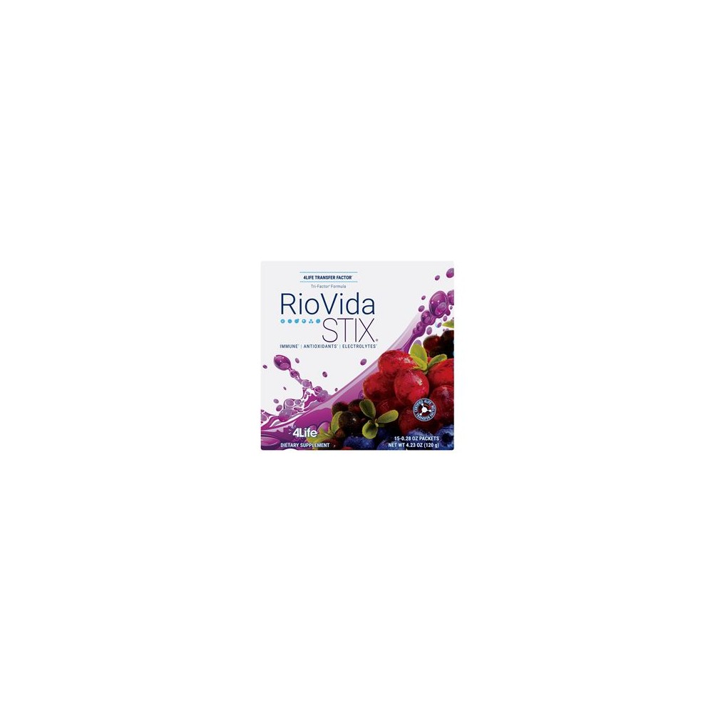 Comprar TRANSFER FACTOR RIOVIDA STIX 15 SOBRES POLVO 4 LIFE online - Farmacia Coliseum