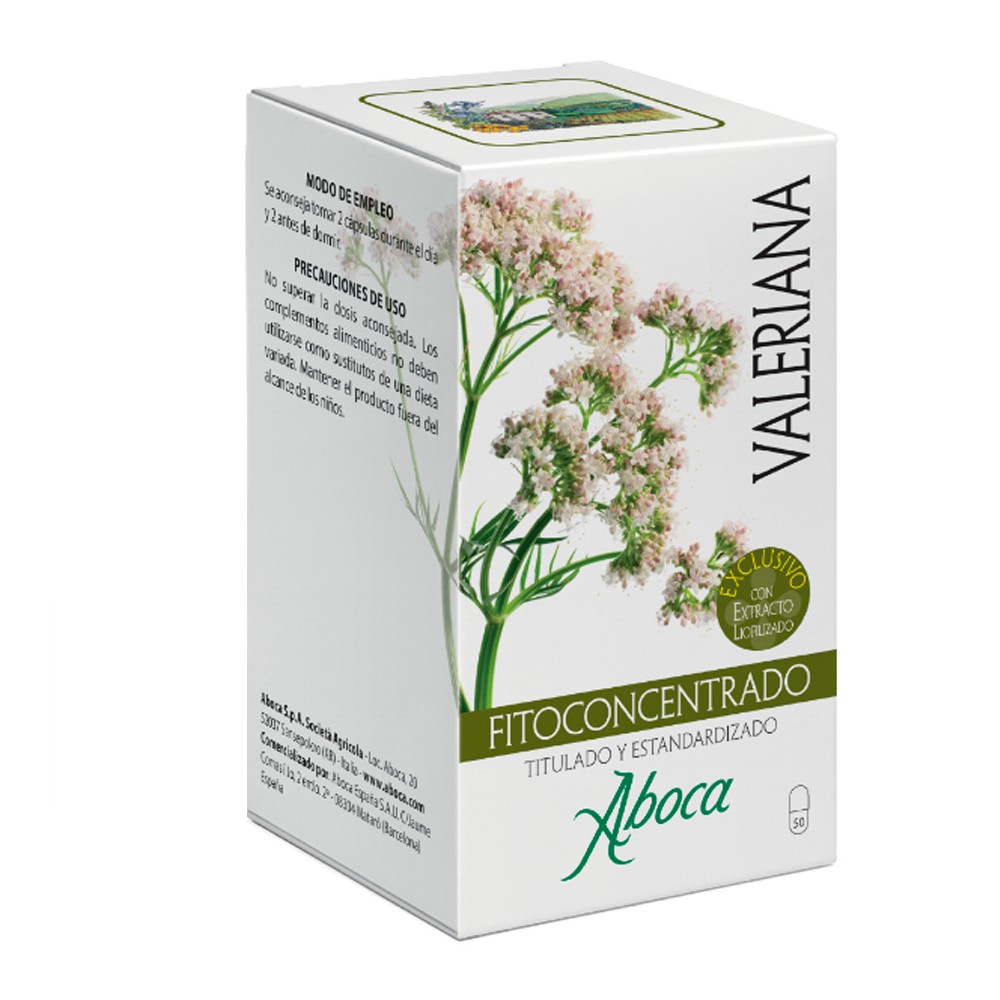 Comprar online FITOCONCENTRADO VALERIANA 50 CAP ABOCA