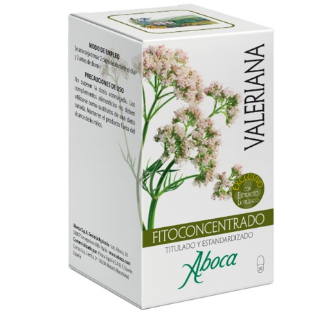 Comprar online FITOCONCENTRADO VALERIANA 50 CAP ABOCA