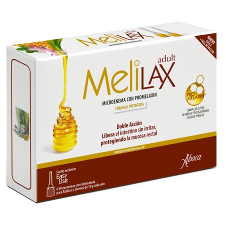 Comprar online MELILAX ADULT - 6 MICROENEMAS 10 G ABOCA
