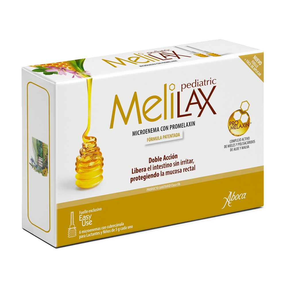 Comprar MELILAX PEDIATRIC - 6 MICROENEMAS DE 5 G ABOCA online
