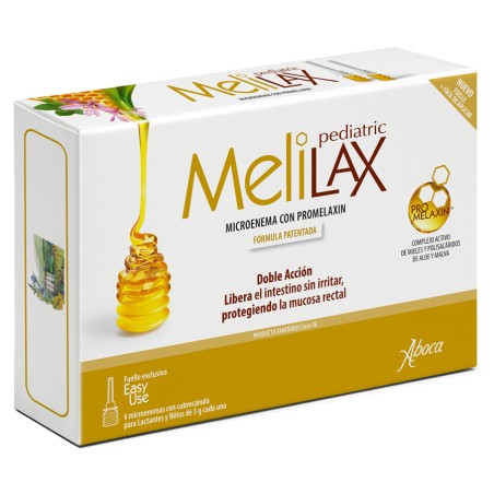 Comprar MELILAX PEDIATRIC - 6 MICROENEMAS DE 5 G ABOCA online