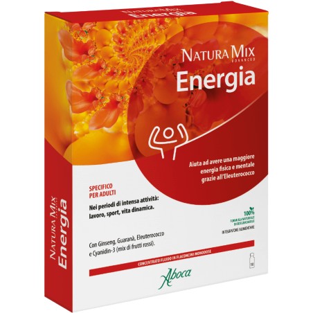 Comprar online NATURA MIX ADVANCED ENERGÍA - CONCENTRADO FLUIDO 10 FRASCOS ABOCA