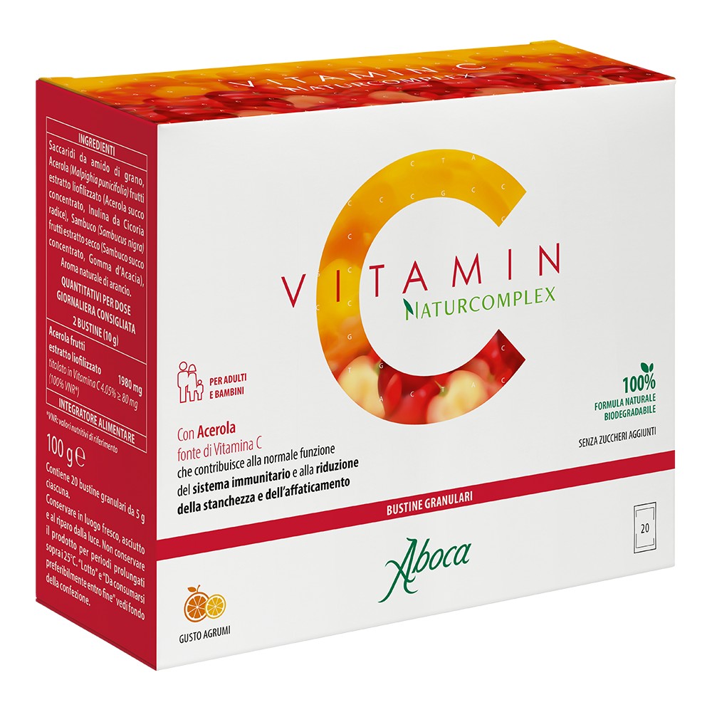 Comprar online VITAMIN C NATURCOMPLEX 20 SOBRES ABOCA - Coliseum