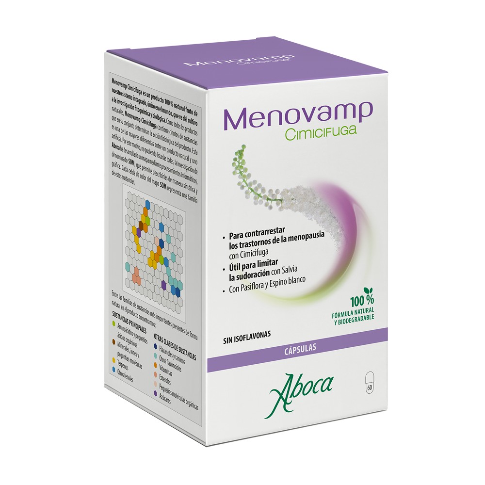 comprar online MENOVAMP CIMICIFUGA 60 CAP ABOCA - Farmacia Coliseum