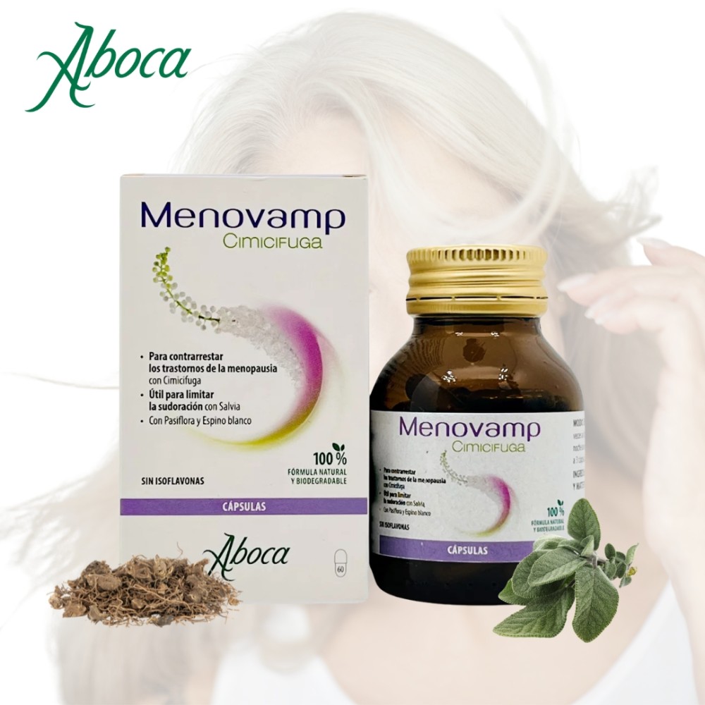 comprar online MENOVAMP CIMICIFUGA 60 CAP ABOCA - Farmacia Coliseum