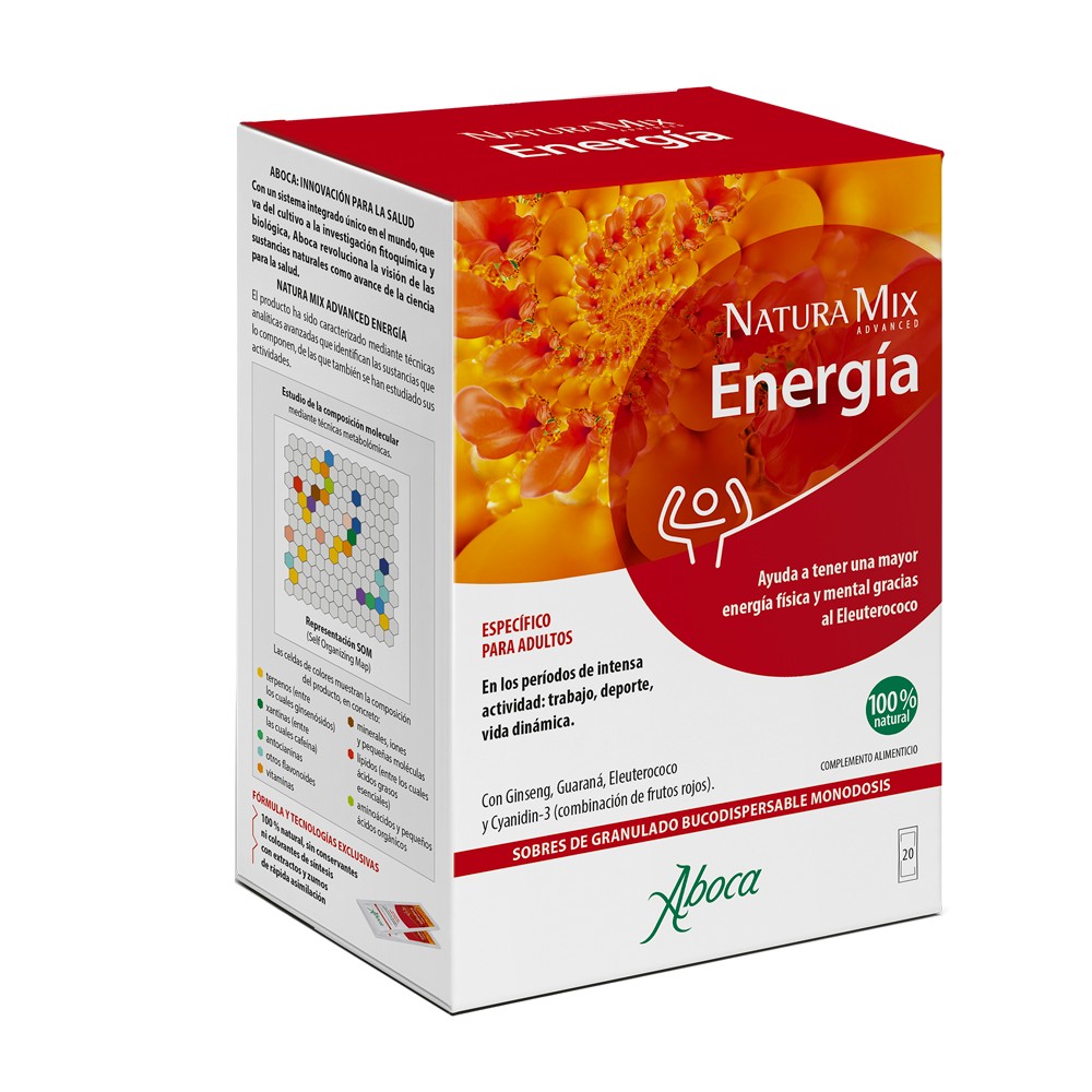 Comprar online NATURA MIX ADVANCED ENERGIA 28 SOBRES ABOCA - Farmacia Coliseum