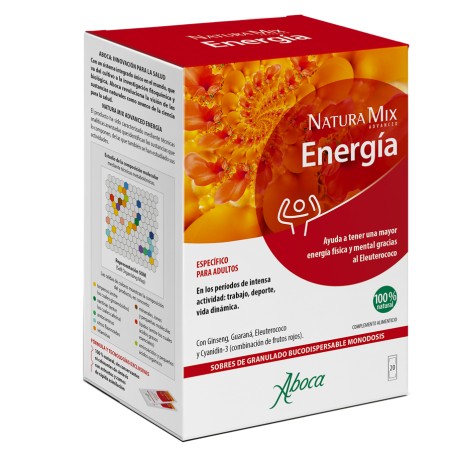 Comprar online NATURA MIX ADVANCED ENERGIA 28 SOBRES ABOCA - Farmacia Coliseum