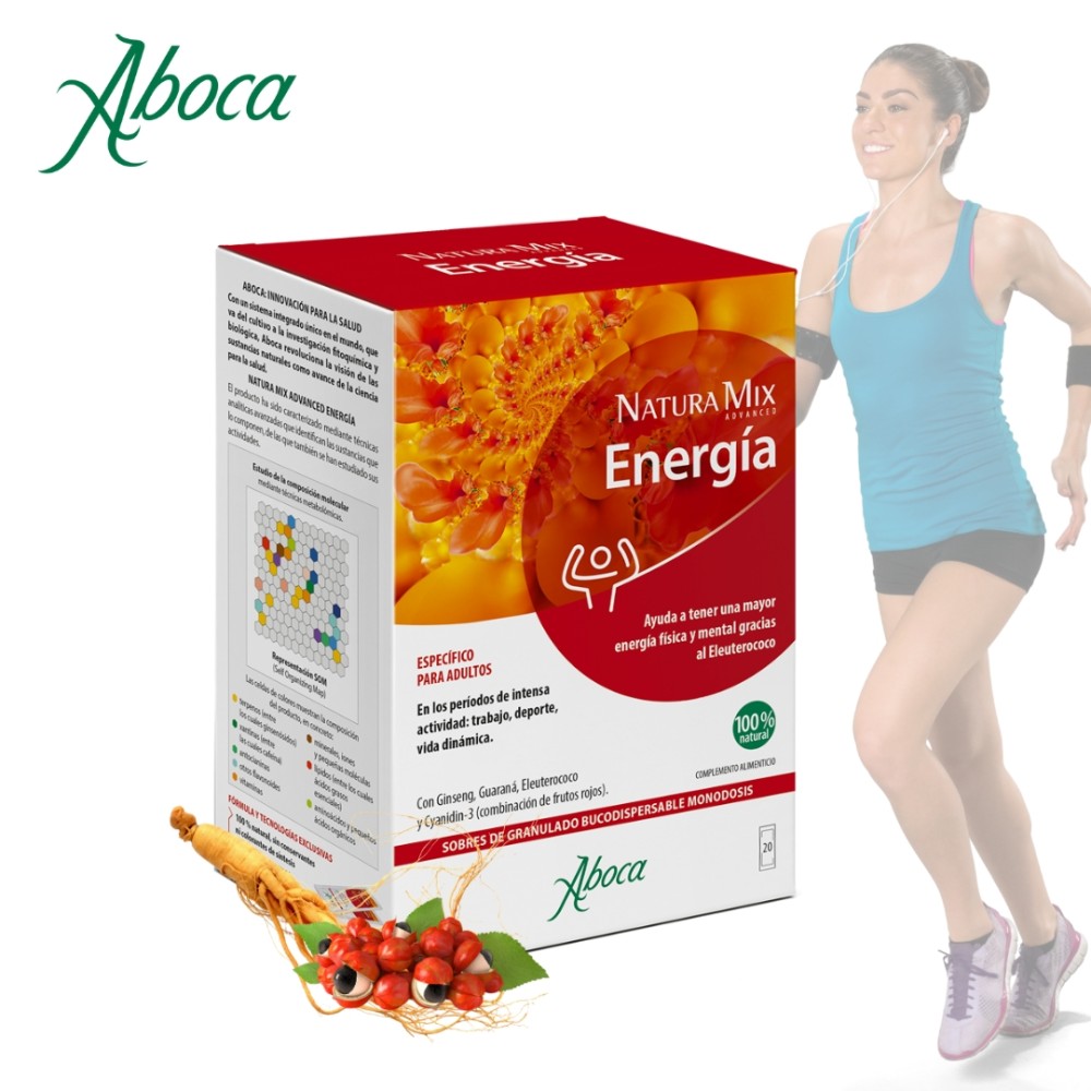 Comprar online NATURA MIX ADVANCED ENERGIA 28 SOBRES ABOCA - Farmacia Coliseum