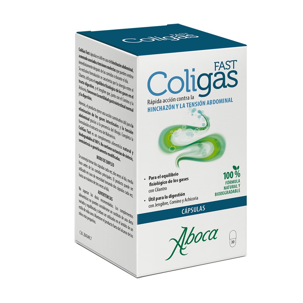 Comprar online COLIGAS FAST 30 CAP ABOCA - Farmacia Coliseum