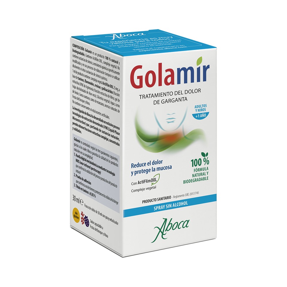 Comprar online GOLAMIR 2ACT SPRAY NO ALCOHOL 30 ML ABOCA - Coliseum