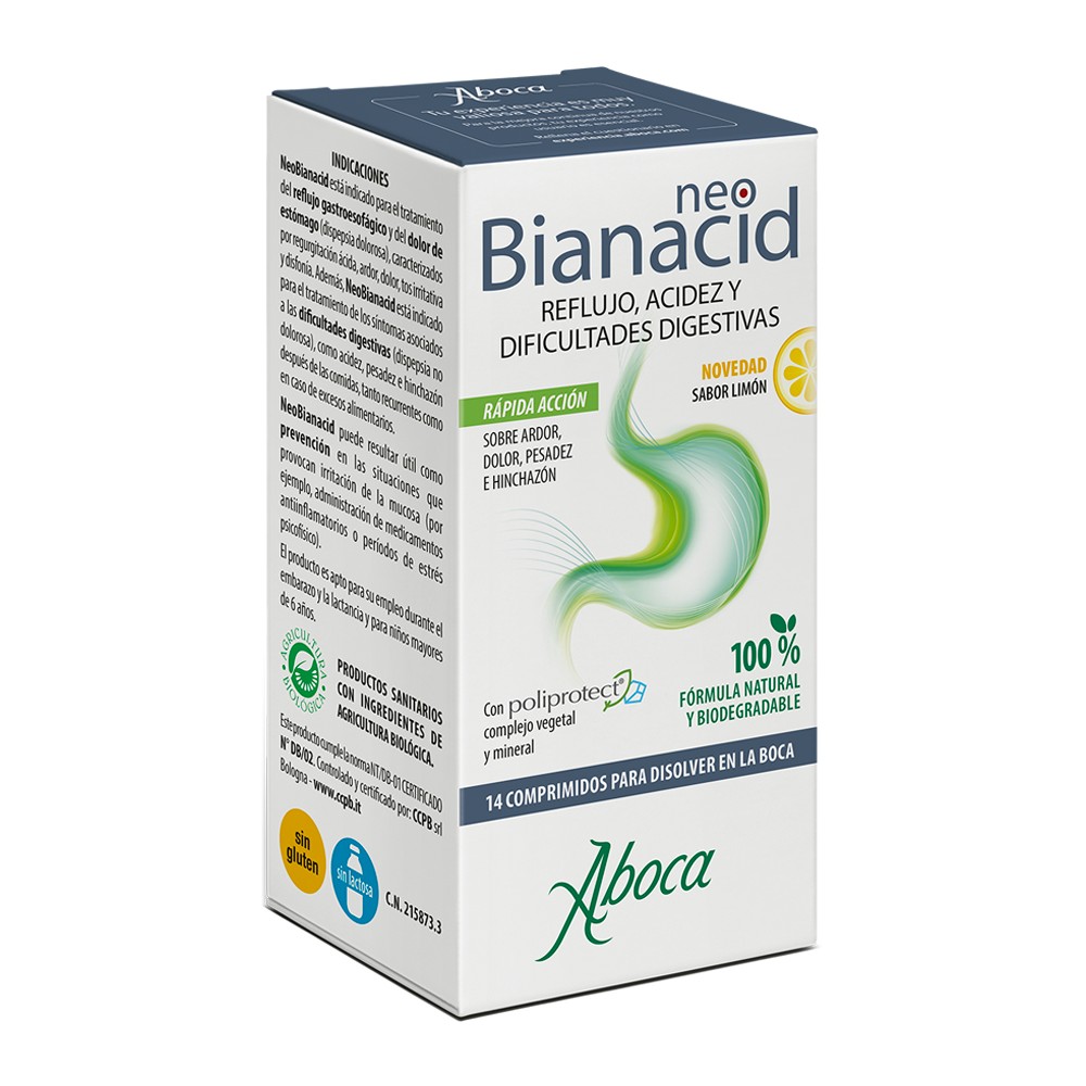 Comprar online NEOBIANACID 14 COMP LIMON ABOCA - Farmacia Coliseum