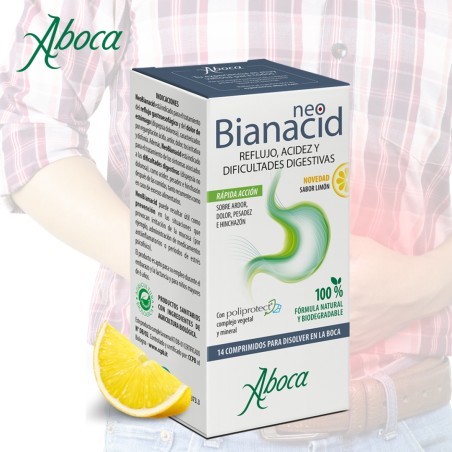 Comprar online NEOBIANACID 14 COMP LIMON ABOCA - Farmacia Coliseum