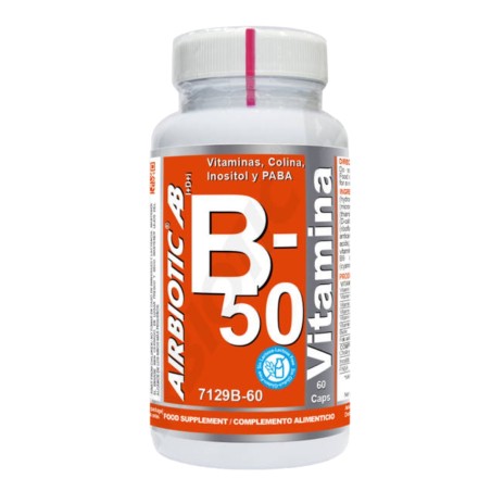 Comprar VITAMIN B-50 COMPLEX 60 CAP AIRBIOTIC online - Coliseum