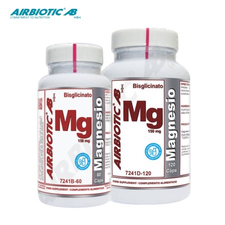 Comprar MAGNESIO BISCIGLINATO AB 150MG 60 CAP AIRBIOTIC online