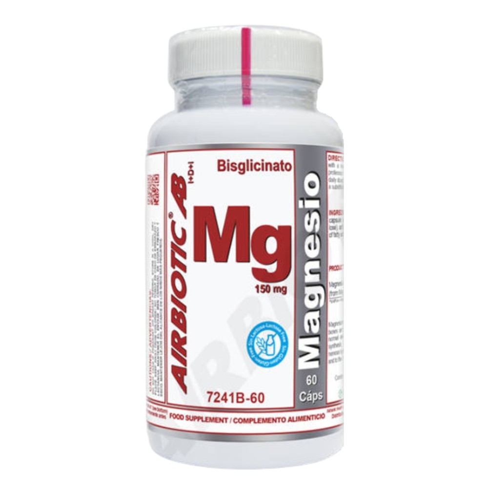Comprar MAGNESIO BISCIGLINATO AB 150MG 60 CAP AIRBIOTIC online