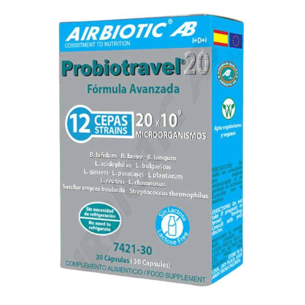 Comprar online PROBIOTRAVEL  30 CAP AIRBIOTIC - Farmacia Coliseum