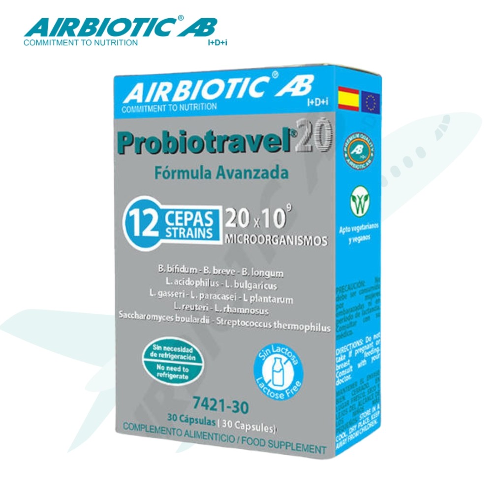 Comprar online PROBIOTRAVEL  30 CAP AIRBIOTIC - Farmacia Coliseum