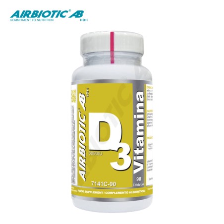 Comprar online VITAMINA D3 AB 5000UI COLECALCIFEROL 90 CAP AIRBIOTIC