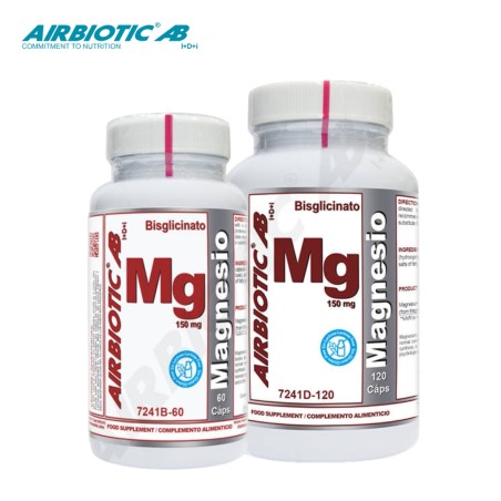 Comprar MAGNESIO BISGLICINATO AB 150 MG 120 CAP AIRBIOTIC - Coliseum