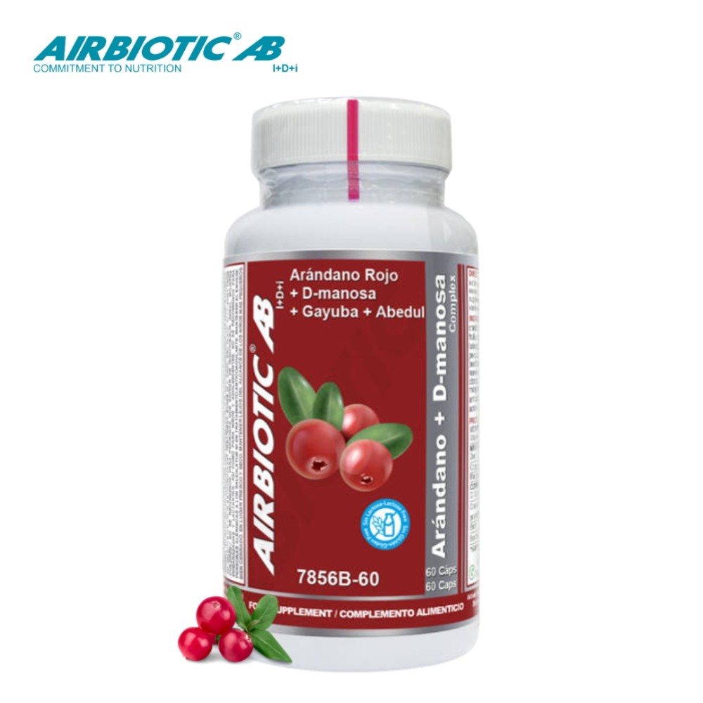 Comprar ARANDANO ROJO + D-MANOSA COMPLEX 60 CAP AIRBIOTIC - Coliseum