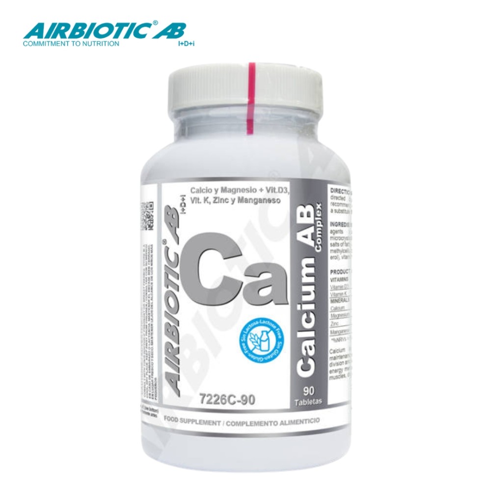 Comprar CALCIO AB COMPLEX 90 TAB AIRBIOTIC online - Farmacia Coliseum