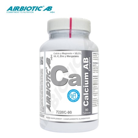 Comprar CALCIO AB COMPLEX 90 TAB AIRBIOTIC online - Farmacia Coliseum