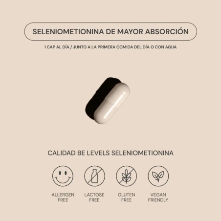 Comprar SELENIUM 60 CAP BELEVELS online - Farmacia Coliseum