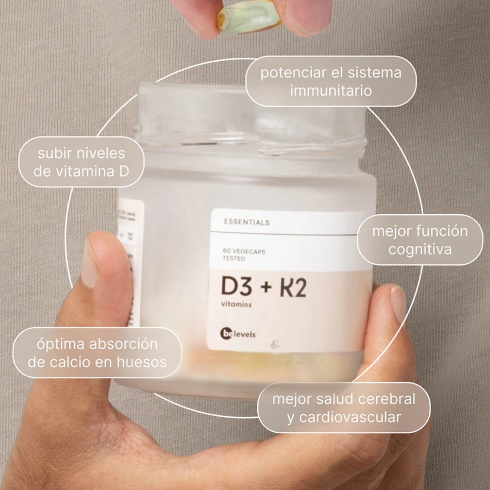 Comprar VITAMINA D3 K2 60 CAP BELEVELS online - Farmacia Coliseum
