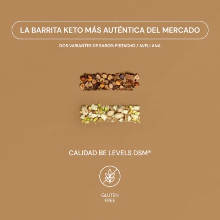 BARRITA PROTEICA VEGANA AVELLANA CAJA 8 UNIDADES BELEVELS - Coliseum