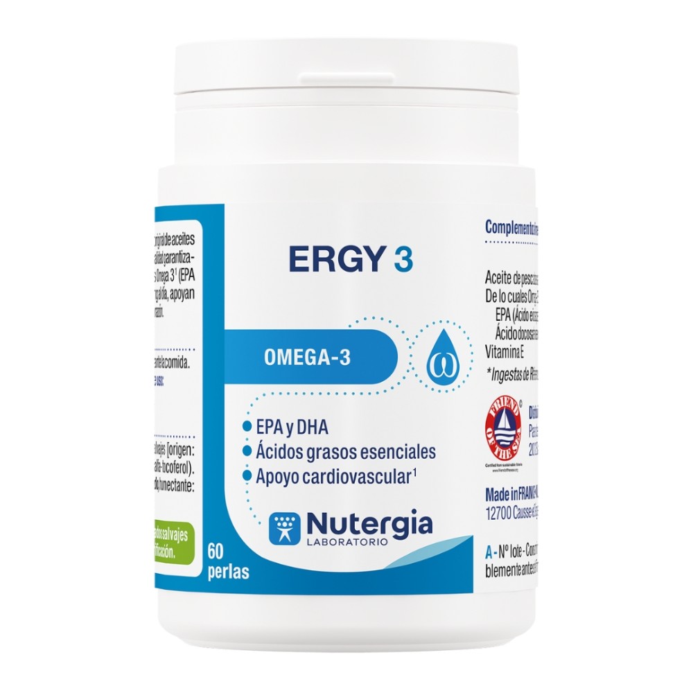 Comprar online ERGY-3 60 PERLAS NUTERGIA - Farmacia Coliseum