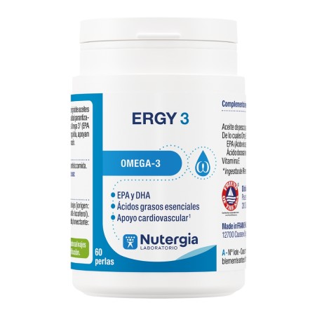 Comprar online ERGY-3 60 PERLAS NUTERGIA - Farmacia Coliseum