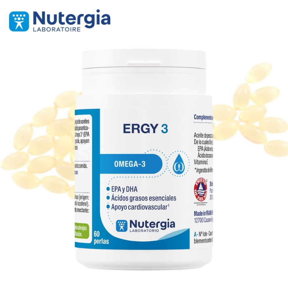 Comprar online ERGY-3 60 PERLAS NUTERGIA - Farmacia Coliseum