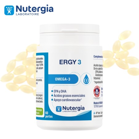 Comprar online ERGY-3 60 PERLAS NUTERGIA - Farmacia Coliseum
