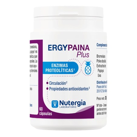 Comprar online ERGYPAINA PLUS 60 CAP NUTERGIA - Farmacia Coliseum