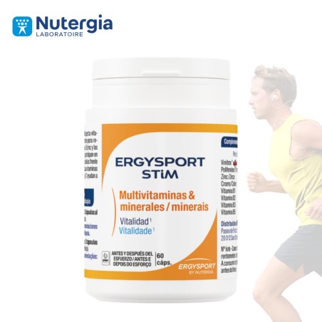 Comprar online ERGYSPORT STIM 60 CAP NUTERGIA - Farmacia Coliseum