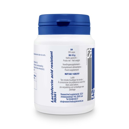 compra LACTOFERRIN ACID RESISTANT 84 CAP NUTRINED online - coliseum
