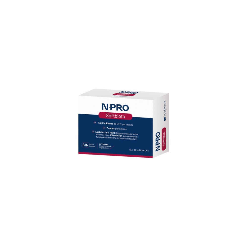 Comprar NPRO SOFTBIOTA 30 CAP NATURAL PROBIOTICS- Farmacia Coliseum