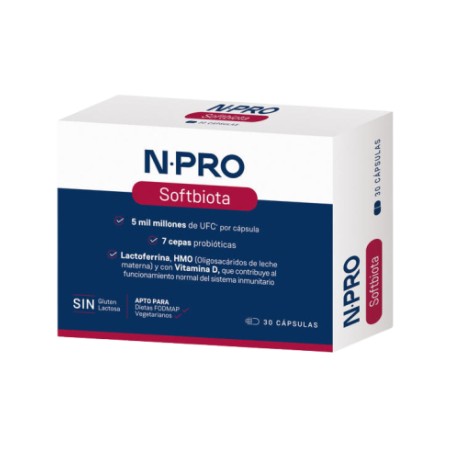 Comprar NPRO SOFTBIOTA 30 CAP NATURAL PROBIOTICS- Farmacia Coliseum