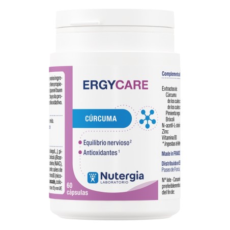 Comprar online ERGYCARE (CURCUMA) 60 CAP NUTERGIA - Farmacia Coliseum