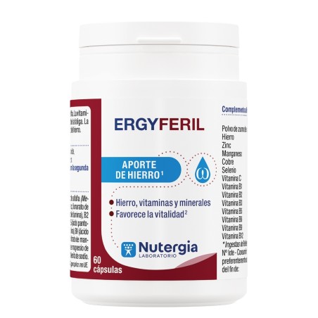 Comprar online ERGYFERYL 60 CAP NUTERGIA - Farmacia Coliseum