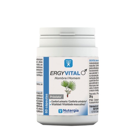 Comprar ERGYVITAL HOMBRE 60 CAP NUTERGIA online - Farmacia Coliseum