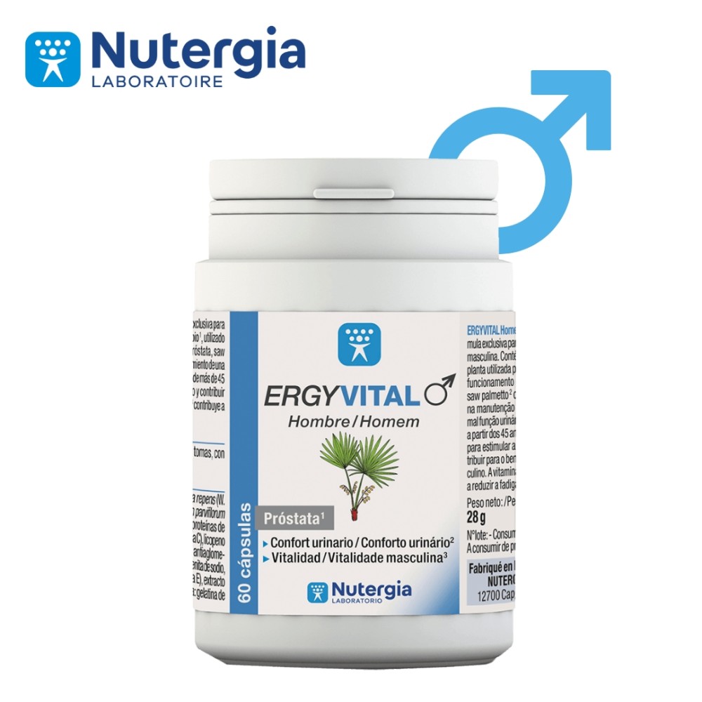 Comprar ERGYVITAL HOMBRE 60 CAP NUTERGIA online - Farmacia Coliseum