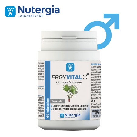 Comprar ERGYVITAL HOMBRE 60 CAP NUTERGIA online - Farmacia Coliseum
