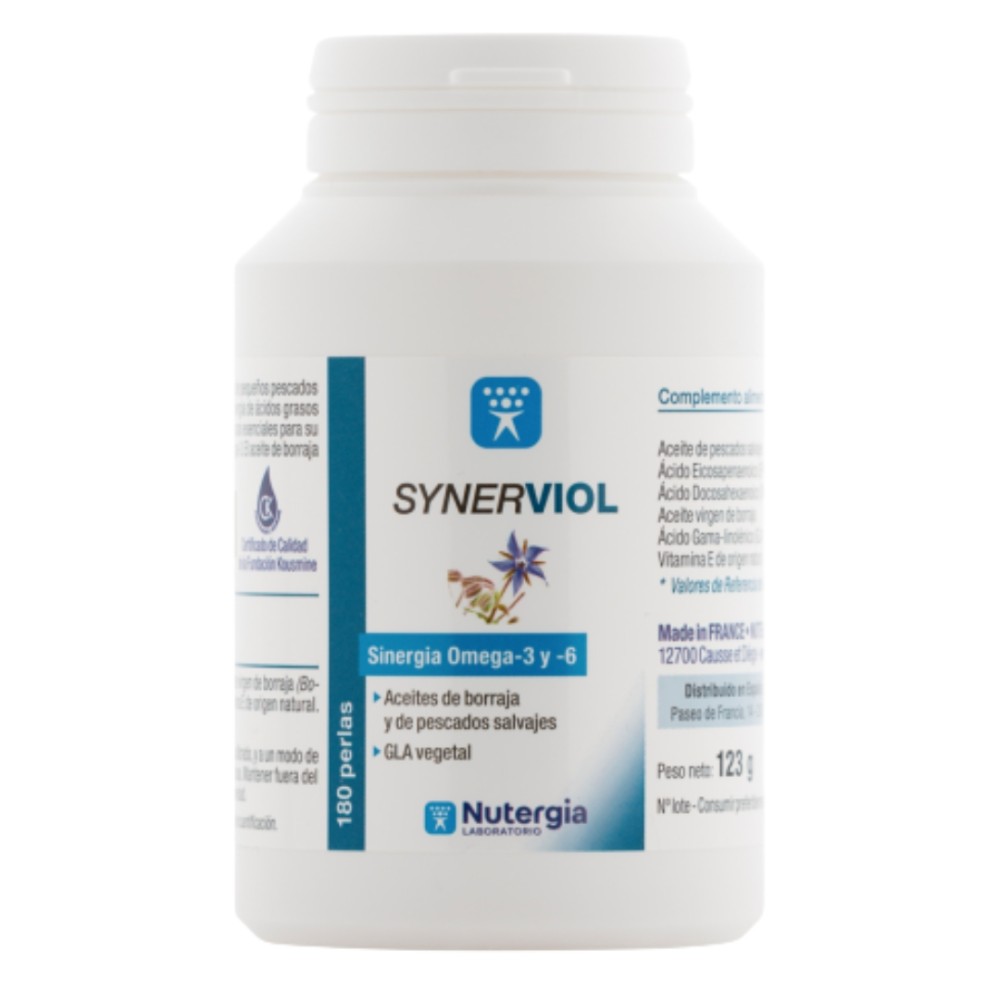 Comprar SYNERVIOL (OMEGA 3 + OMEGA 6) 180 PERLAS NUTERGIA online