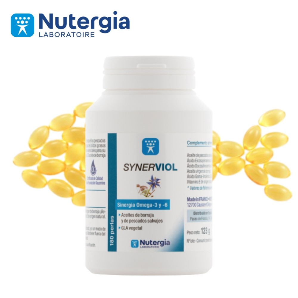 Comprar SYNERVIOL (OMEGA 3 + OMEGA 6) 180 PERLAS NUTERGIA online