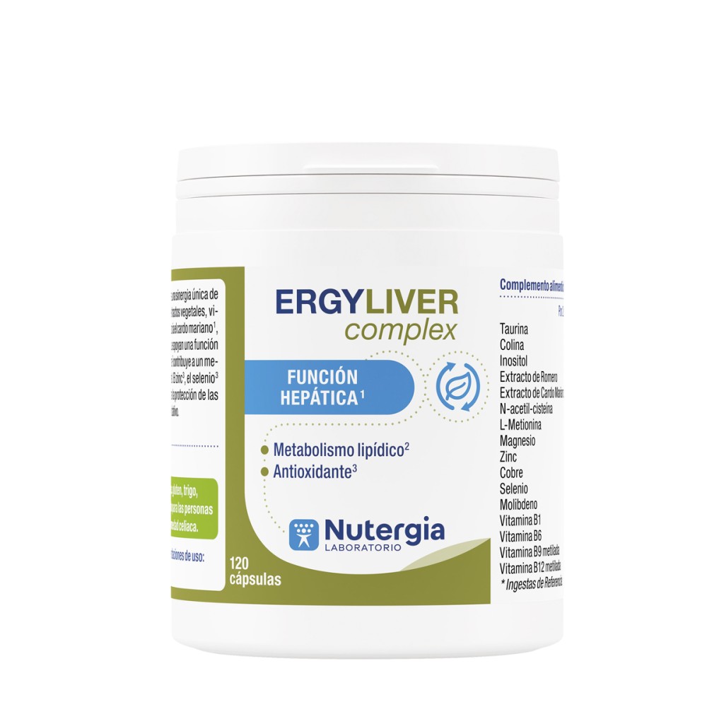 Comprar online ERGYLIVER COMPLEX 120 CAP NUTERGIA - Farmacia Coliseum
