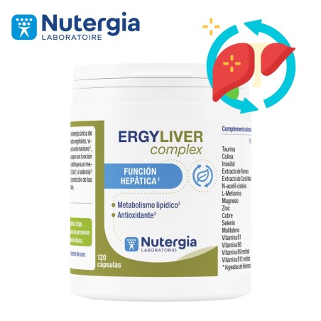 Comprar online ERGYLIVER COMPLEX 120 CAP NUTERGIA - Farmacia Coliseum