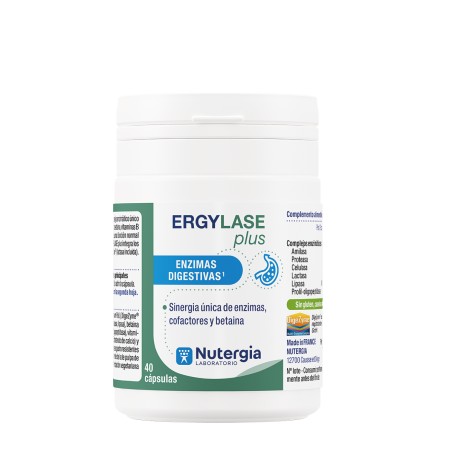 Comprar ERGYLASE PLUS 40 CAP NUTERGIA online - Farmacia Coliseum